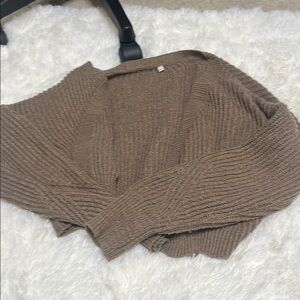 Cozy Brown Knit Sweater
